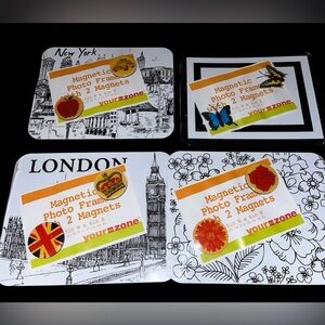 Your Zone Magnetic Photo Frame Magnets Set